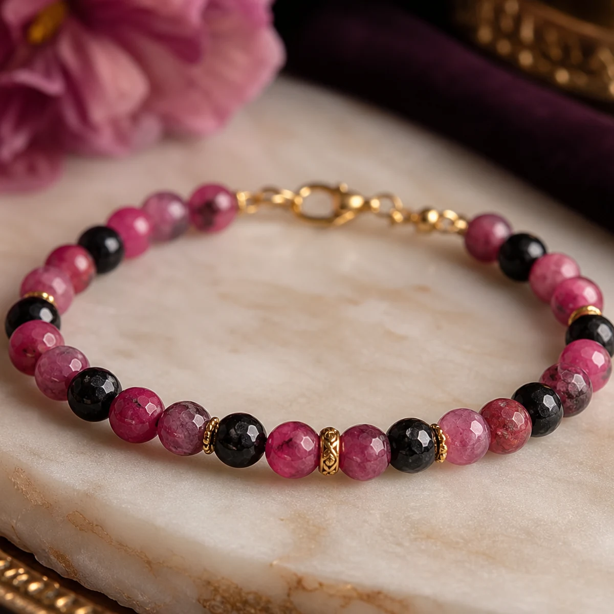 Abundant Vitality – Tourmaline October Birthstone Bracelet